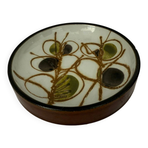 Plat rond en faïence