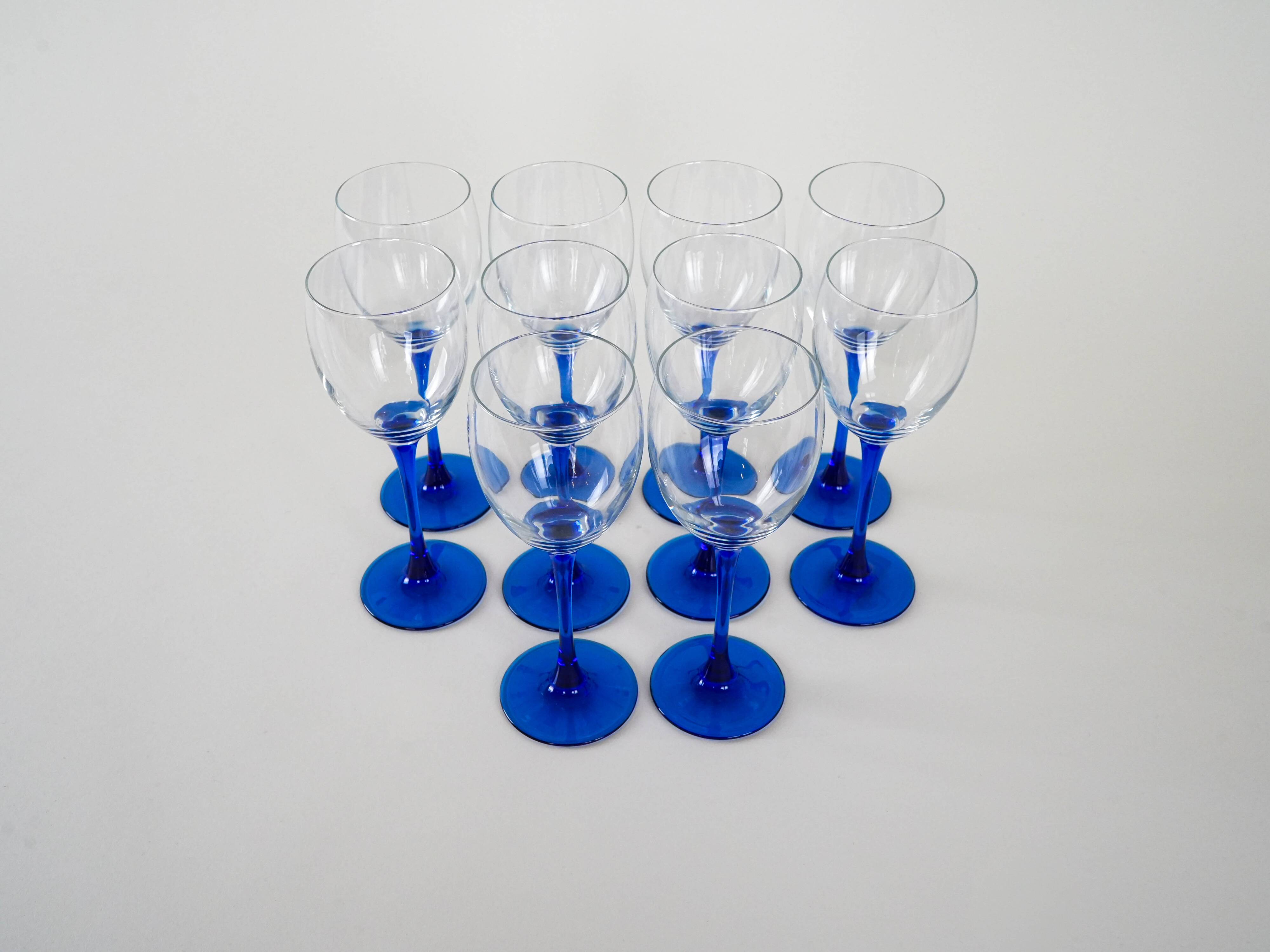 Set of wine glasses, Danish design, 1970s, manufactured in Denmark