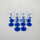 Set of wine glasses, Danish design, 1970s, manufactured in Denmark