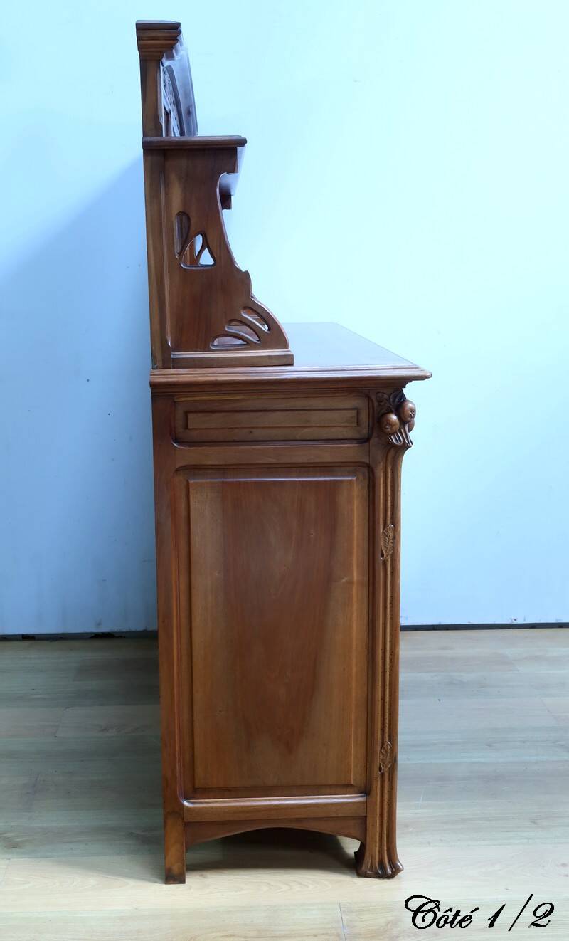 Walnut Sideboard, Art Nouveau – 1900