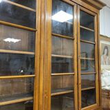 Large walnut bookcase from the end of the 19th century