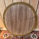 Miroir ovale biseauté bois doré style Louis XVI XIXe siècle