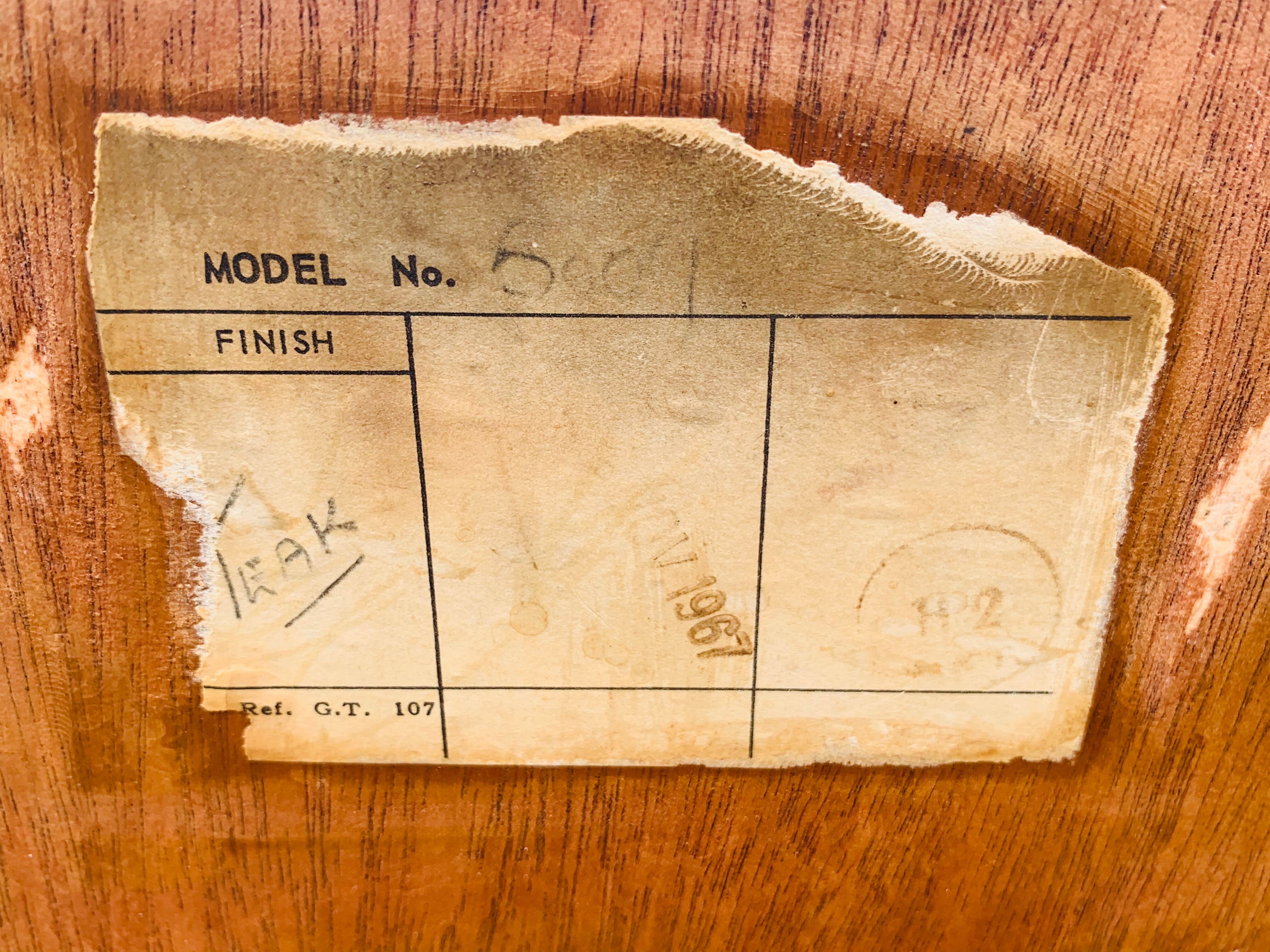 Teak folding dining table by Greaves & Thomas 1967