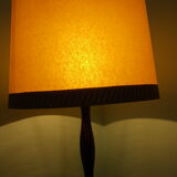 Wooden 1960s lamppost with large lampshade