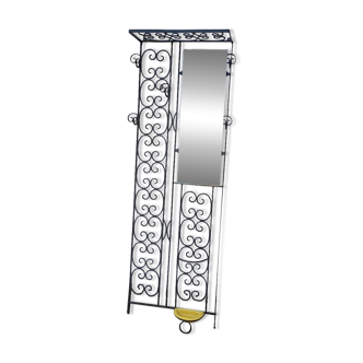 Wrought iron coat rack