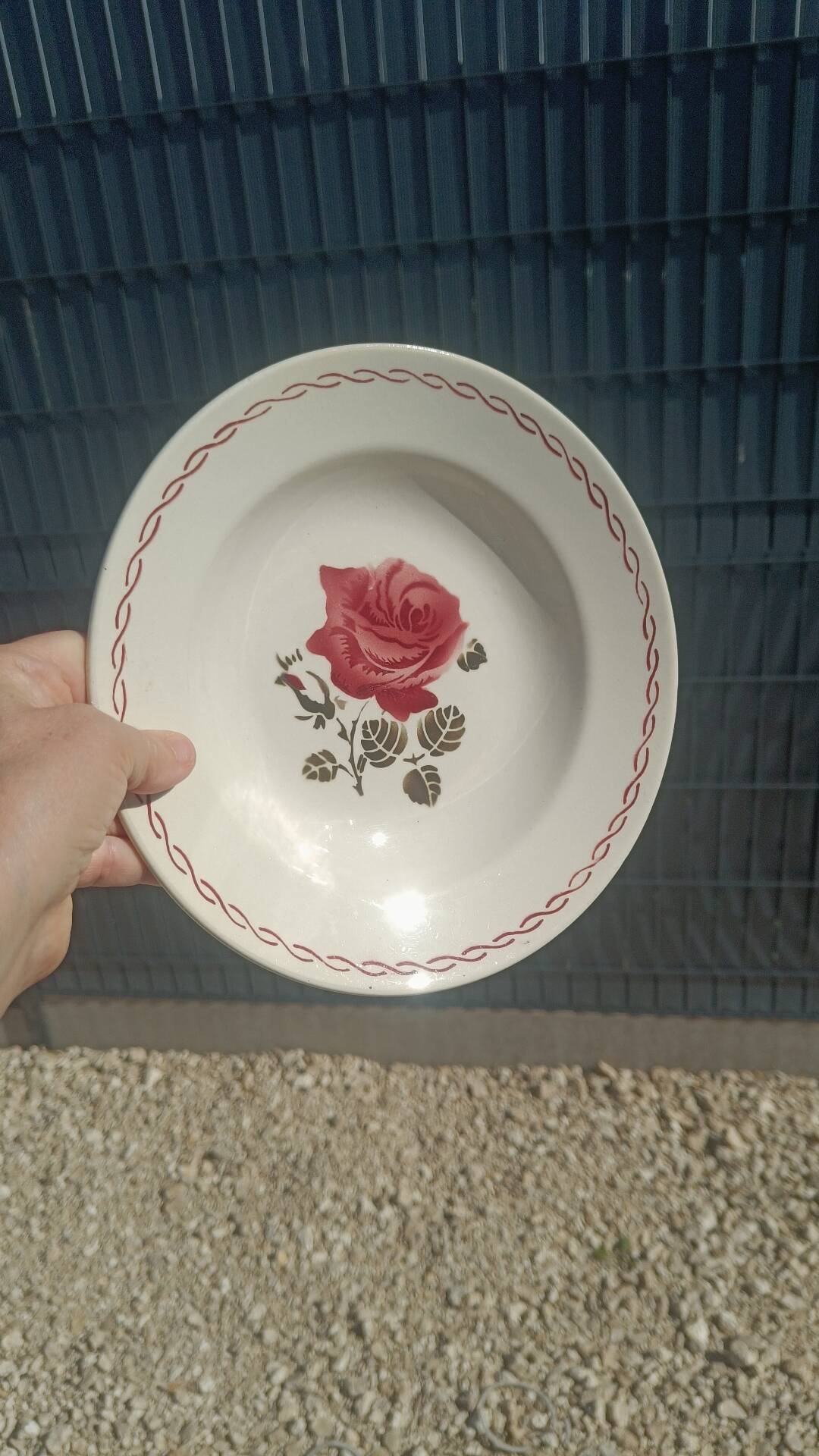 Antique deep plates Badonviller – Germaine model