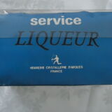 Vintage crystal arque liqueur service