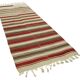 Turkish Handmade Vintage Anatolian Kilim 111 cm x 330 cm