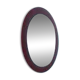 Oval retro vintage wall mirror from the 60s/70s, round mirror.
