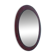 Oval retro vintage wall mirror from the 60s/70s, round mirror.