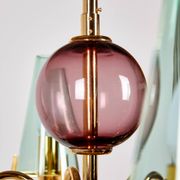 Italian Glass Chandelier, 1980s (MK9505)
