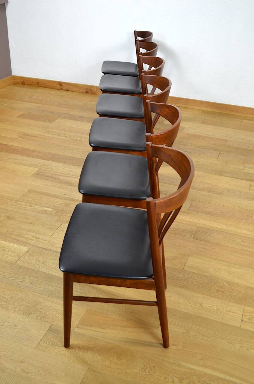 Set of 6 Danish Teak Chairs by Carl Ewent Ekstrom 1960