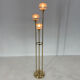 1970's italian metal & glass floor lamp