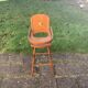 High chair for vintage wooden dolls
