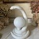 Vintage cobra lamp in ceramic and opaline