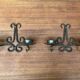 Vintage Swedish Wrought Iron Wall Candleholders from Ahrnebergs, Set of 2