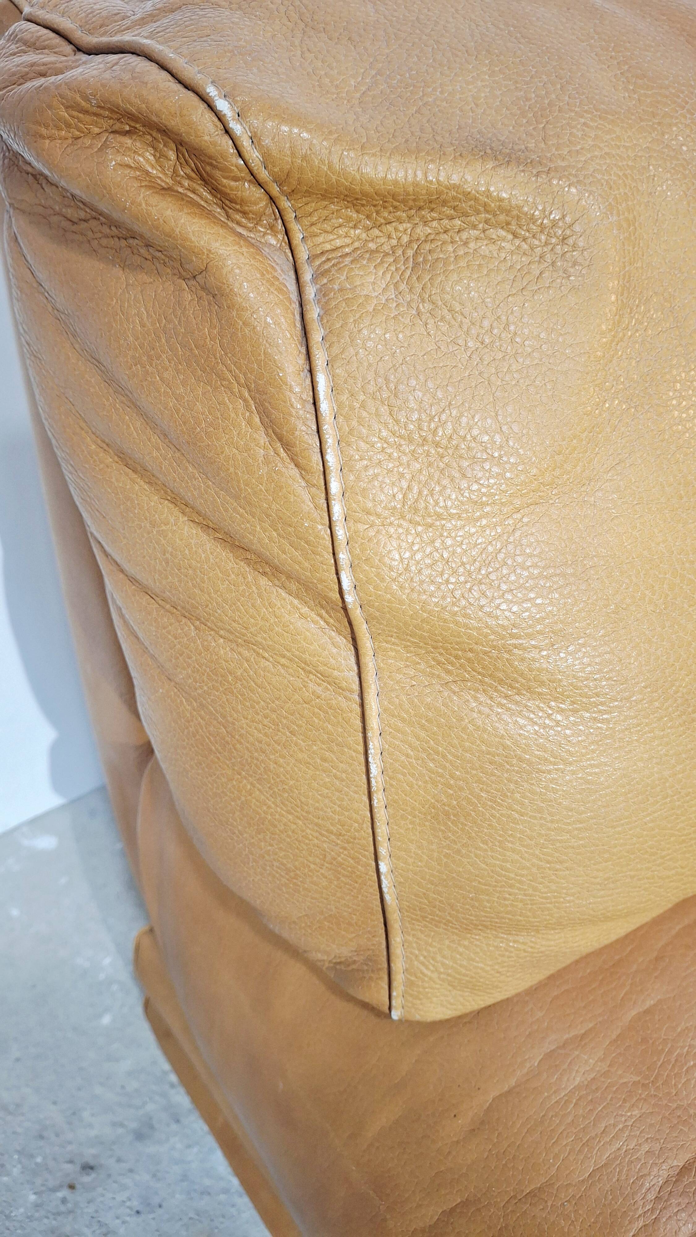 1970s leather armchair