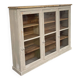 Old 1900 wooden grocery store display case with shelves