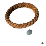 Miroir audoux minet vintage corde 1950