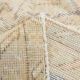 7x10 beige & navy blue vintage rug, 215x302cm