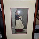 Claude Roussel: embroidery with silk thread