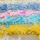 3x10 Pink & Blue Kilim Runner Rug, 94x294Cm