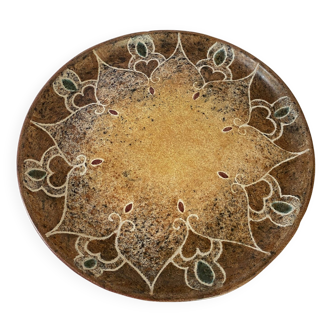 B.Buffat dish, 30 cm for the Grange aux Potiers 60s-70s