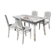 Thonet table and 4 chairs set, 19th century