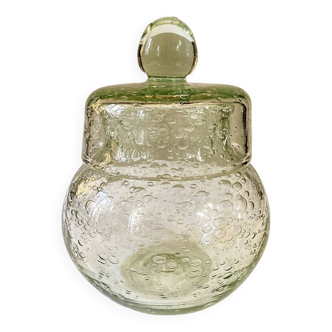Bocal en verre bullé de Biot, ca. 1980