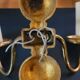Pair of brass wall lights