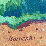 Painting HST Rachid Bouskri artist from Tinjdad (Morocco) Orientalist