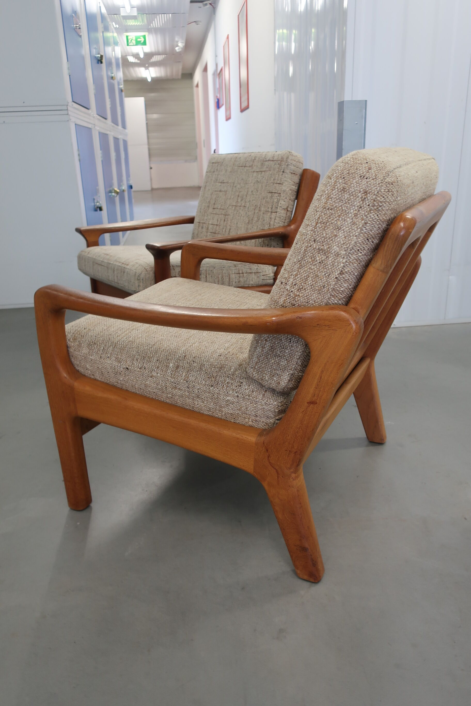 Pair of danish armchairs from the 60s in teak