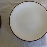 set of 12 flat plates in Siena enameled earthenware by KMK Scandinavian 1965