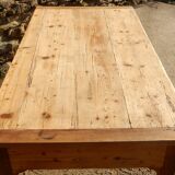 Old fir farmhouse table - 4 drawers