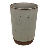 Danish Palshus small ceramic vase, Beige Gray Glaze, 1960s