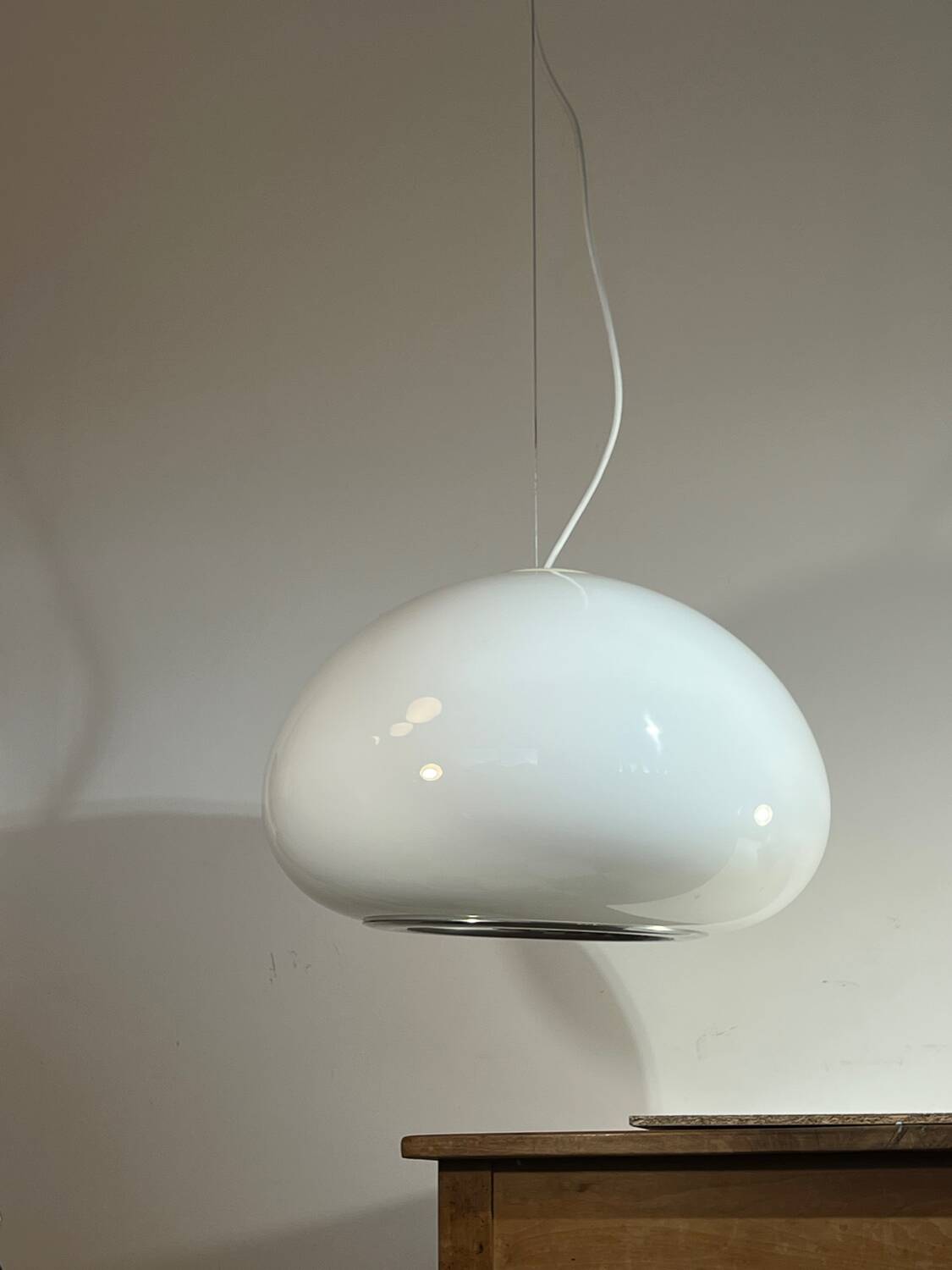 Suspension XXL "Black and white" by Pier Giacomo and Achille Castiglioni