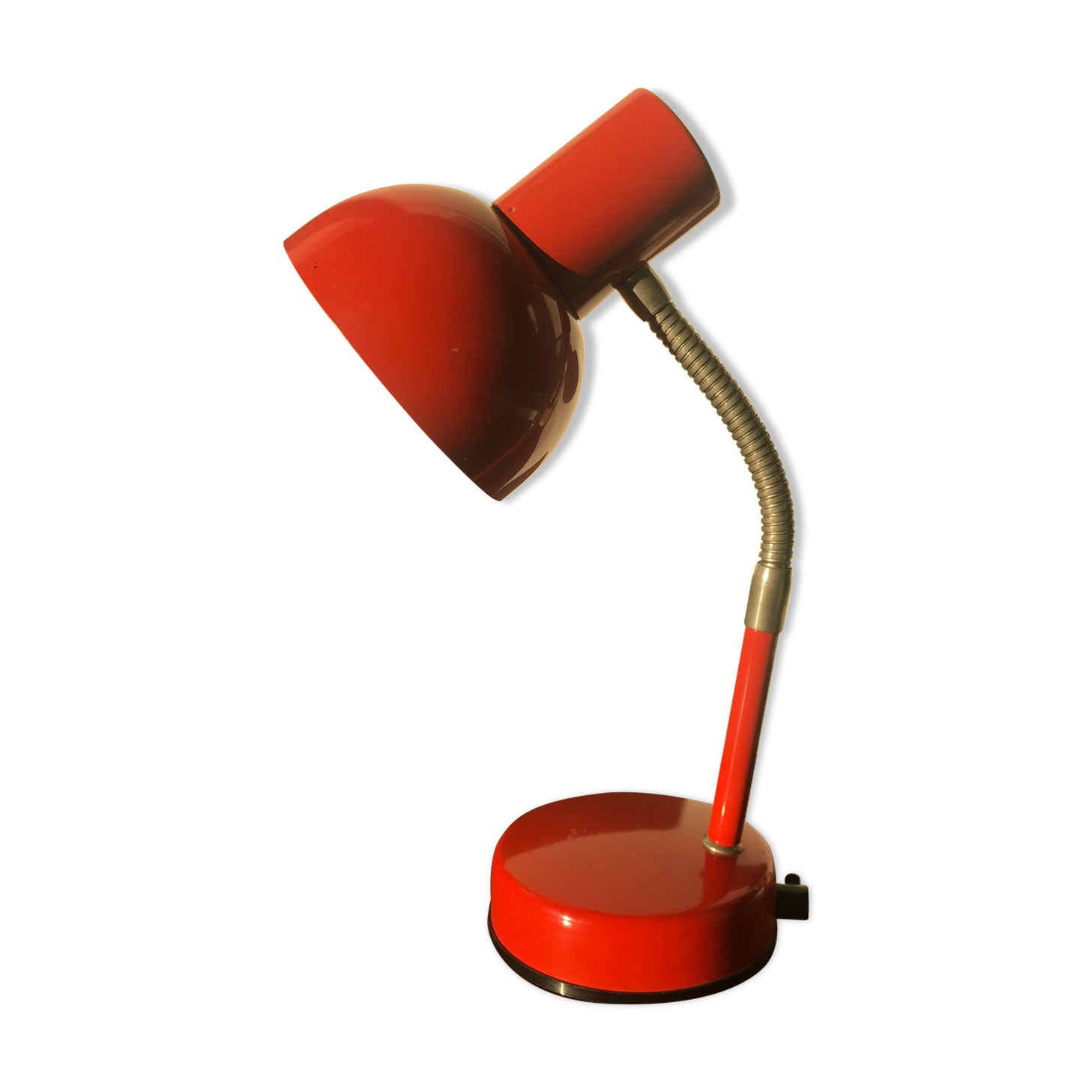 Vintage orange orange articulated desk lamp