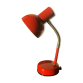 Lampe de bureau articulée rouge orange vintage