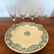 Set de 6 Flûtes à champagne en verre gravé 10 cl