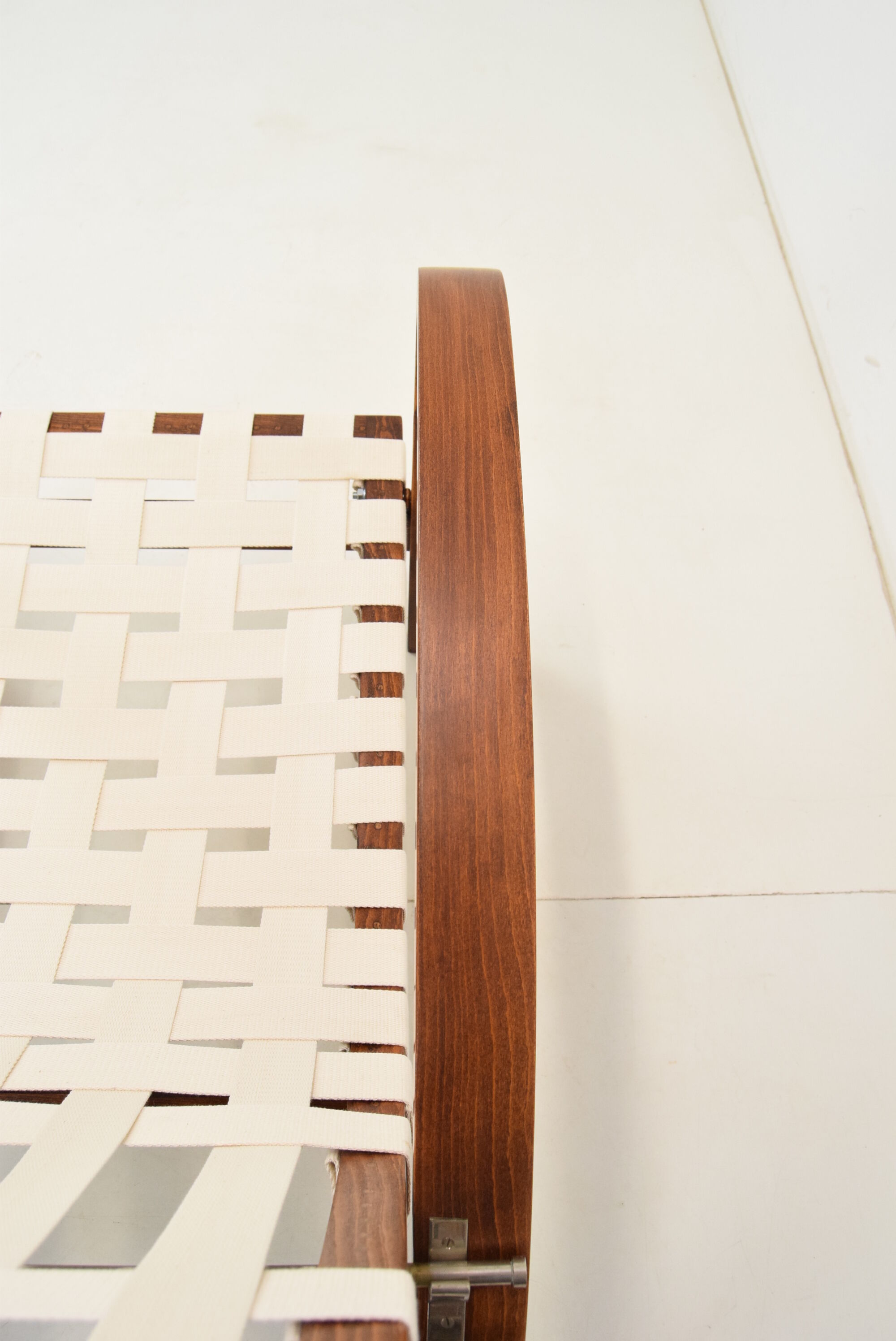 Art-deco adjustable armchair, designed by Jindrich Halabala,Restored,1930's