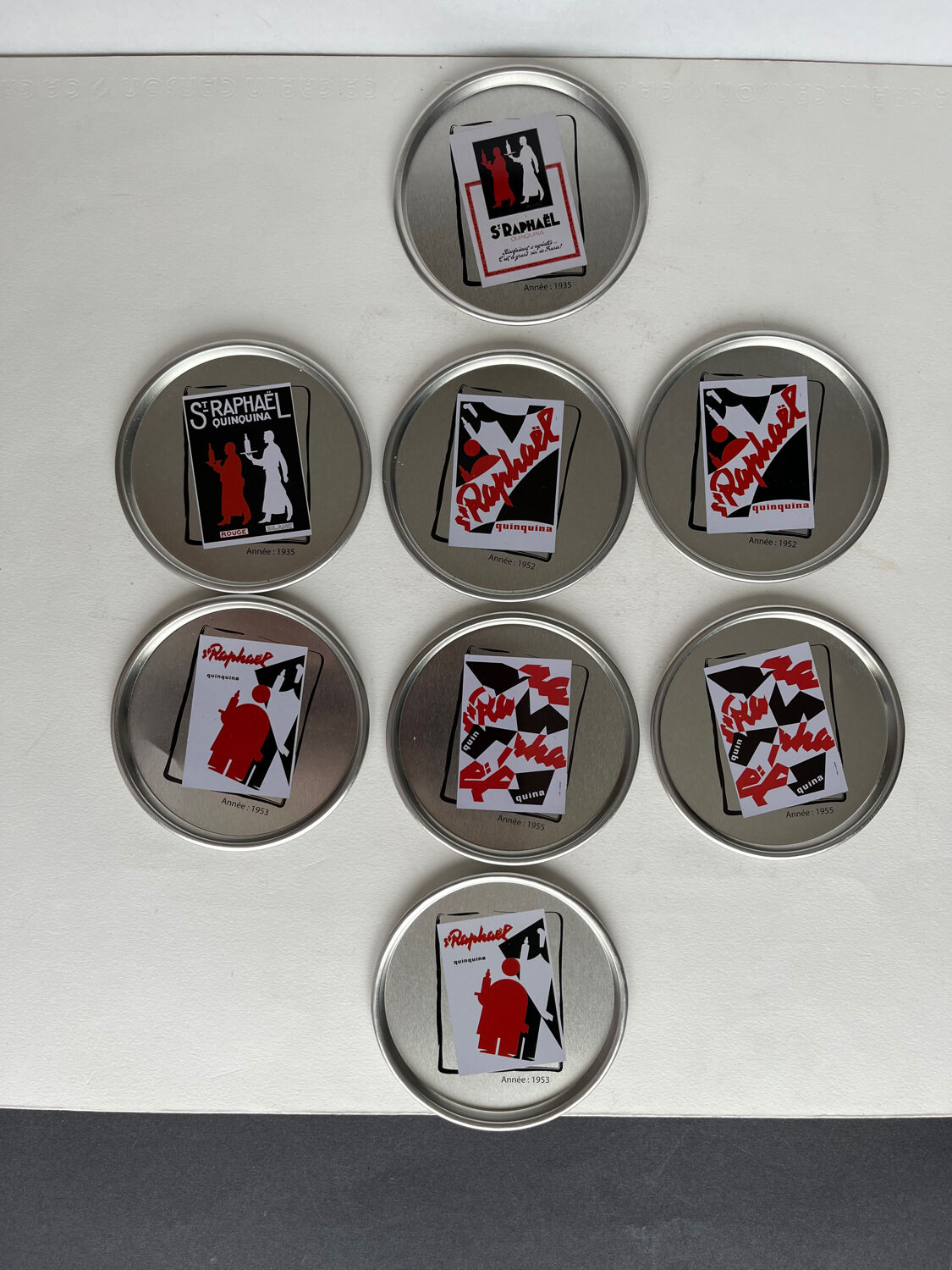 8 coasters Saint Raphael