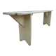 Old wooden farm bench vintage white fir industrial cloakroom