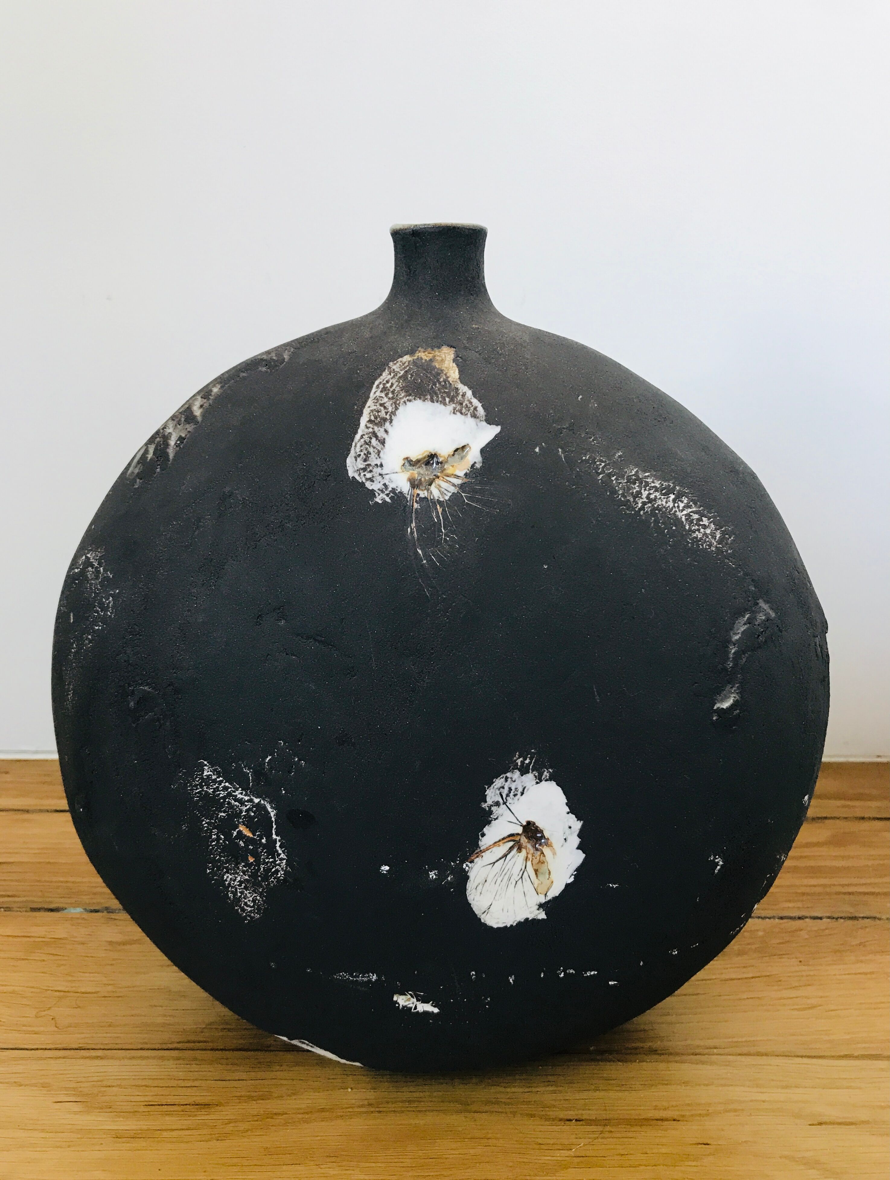 Vase en grès empreinte céramique