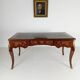 Louis XV style double-sided mahogany and rosewood flat desk