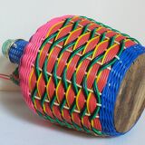 Dame-Jeanne scoubidou vintage 4 liters