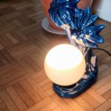 Vintage ceramic palm lamp