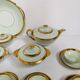 Coffee and tea service comprising 25 pieces in polychrome porcelain. 20th century.