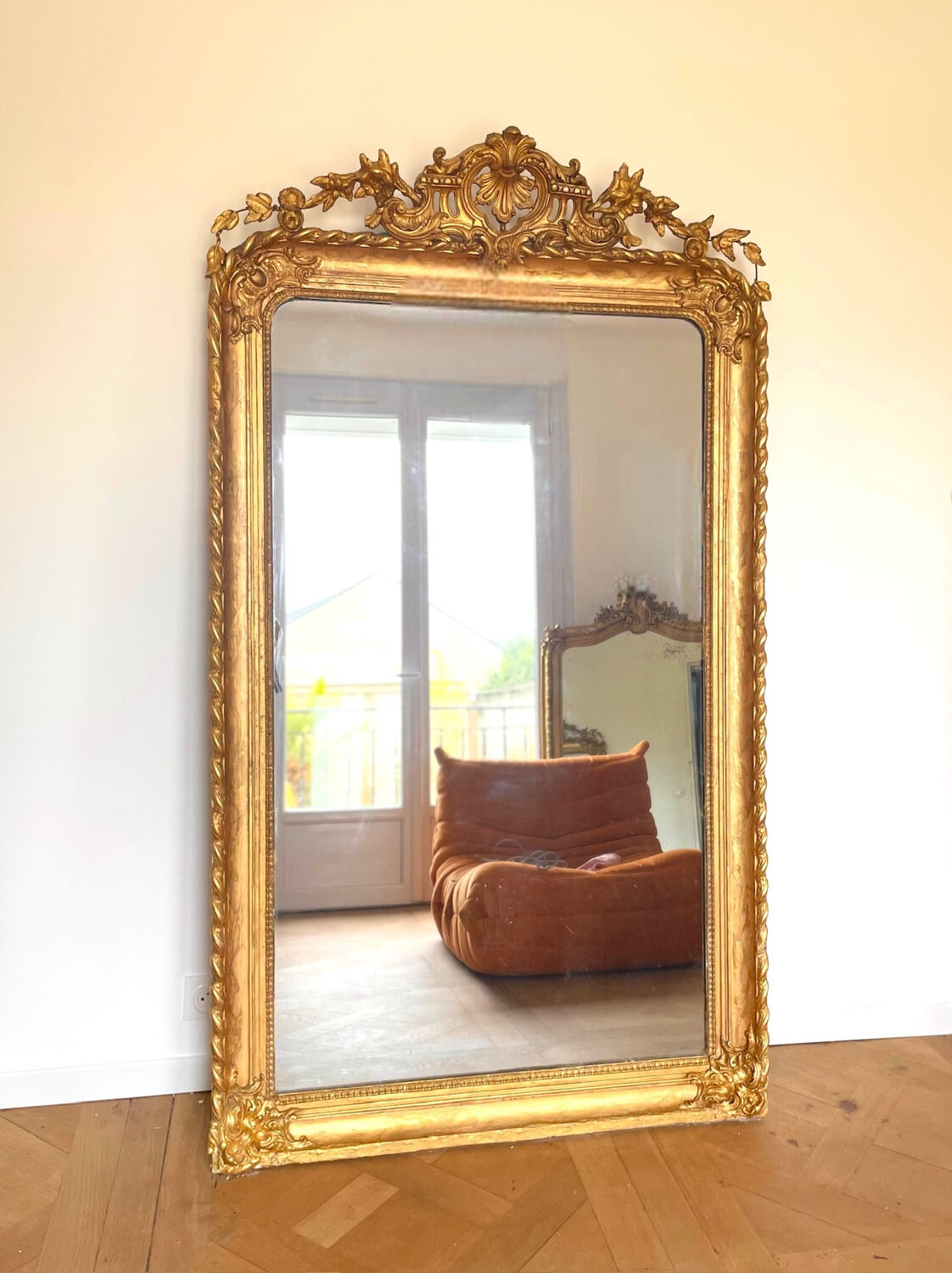Very large mirror Louis Philippe 178x 104 cm