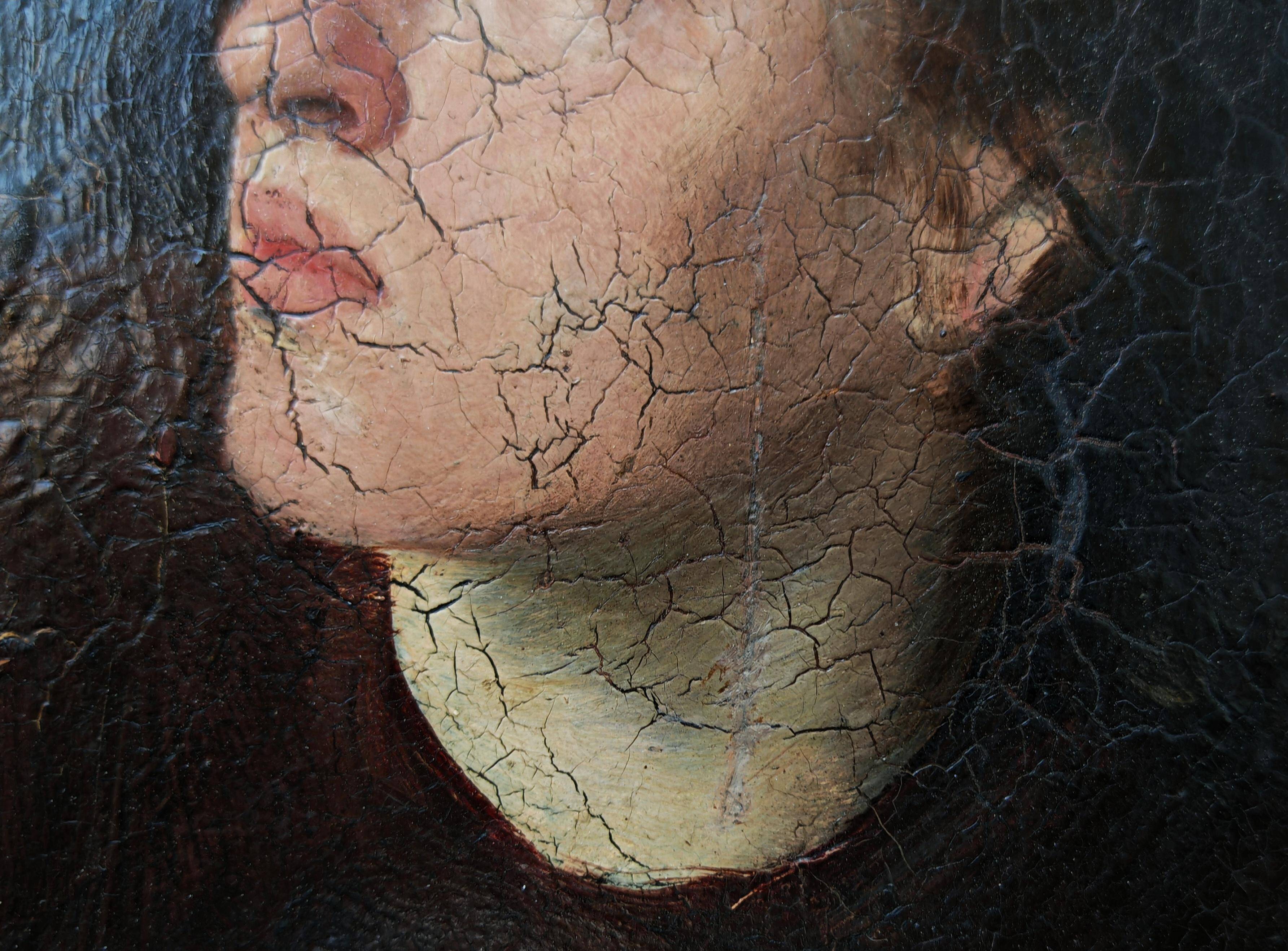 Oil painting Portrait of a woman 19th century