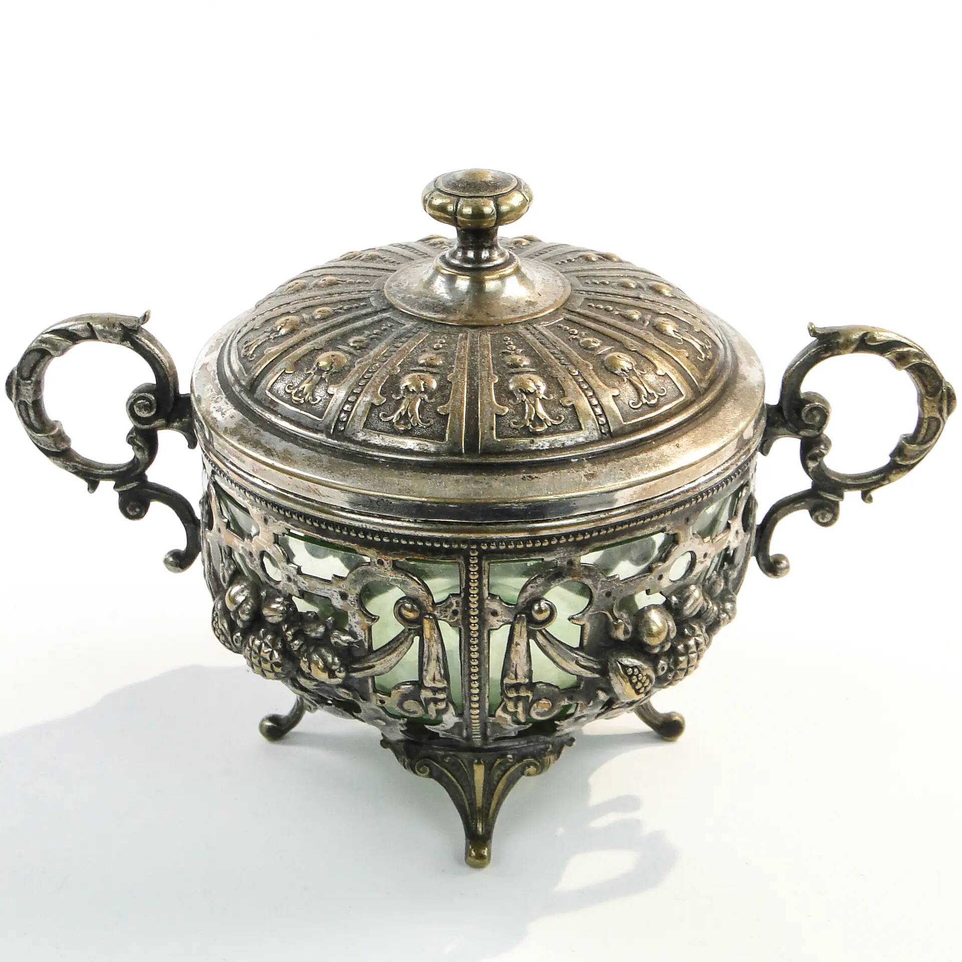 Art Nouveau sugar bowl, WMF, Germany, early 20th century